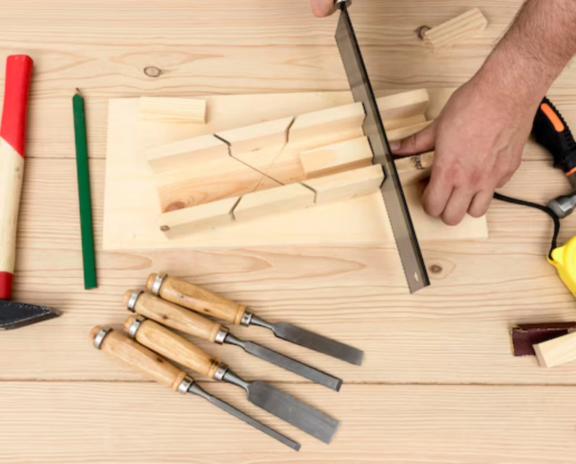 Carpentry tools and woodworking